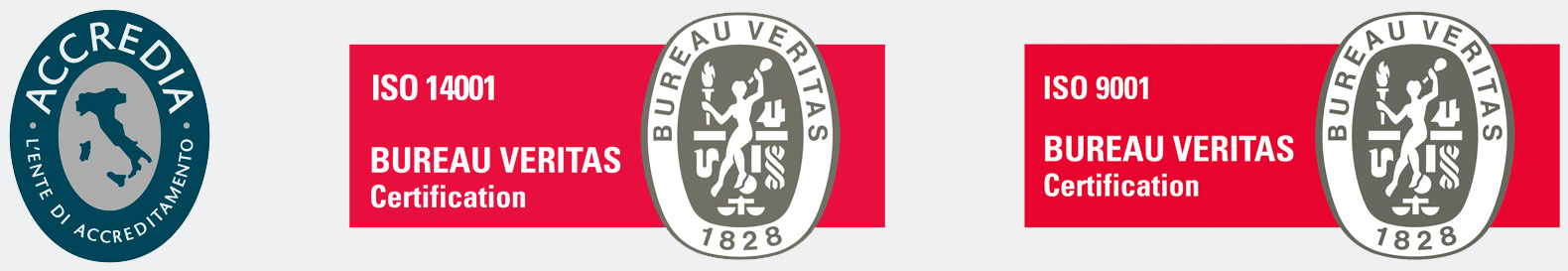 Certificato Accredia - Bureau Veritas - ISO 14001:2015